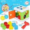 Playkidiz Pound a Ball and Shape Sorter - 2 in