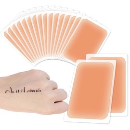 ZZBUY 16PCS Tattoo Cover Up Patch Waterproof Ultra-Thin Tattoo Cover Up Tape Invisible Concealer Stickers for Tattoos Bruise Scars Birthmarks Cover Conceale (Natural Skin Color)