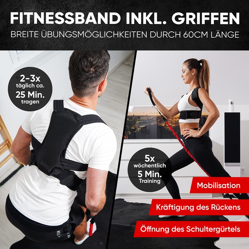 Posture Corrector for Men and Women, 3-in-1 Back Straightener and