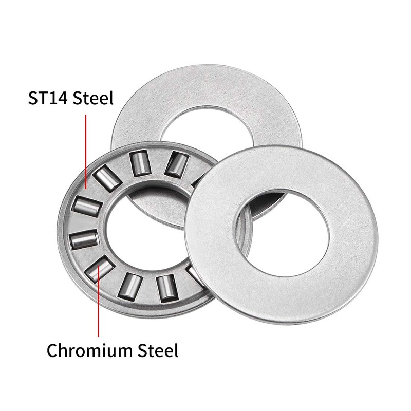uxcell TC613 Thrust Needle Roller Bearings with Washers 3/8" Bore