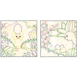 Zauberpapier Malbuch Frohe Ostern: Entdecke versteckte Muster und Motive!