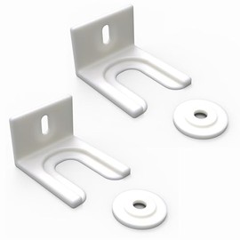 Sintrix Fab 2x Door Slider Door Clip Bracket for Integrated Fridge Freezer Door Mount & Mounting Kit Compatible with AEG, BOSCH, Zanussi Universal Door Holder Kit for Decorative Door Mounting