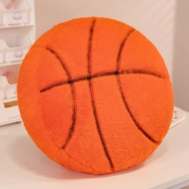 UGEYAO Basketball Shaped Throw Pillow, Butt Cushion, Floor Pillow,Seating Cushion, Room Decor & Plush Pillow for Bedroom Sofa Chair (Basketball, 13.8 inch)
