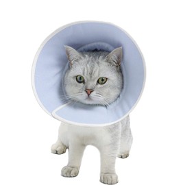 Wuchen Elizabeth Collar, Cat, Dog, Elizabeth Collar, Soft, Fabric, Lightweight, Cat Collar, Pet Recovery Collar, Cute, Pet, Adjustable, Licking Prevention, Protective Collar, Cat Collar, Small Dogs,