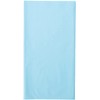Solid Powder Blue Rectangular Plastic Table Cover (137cm x 274cm)