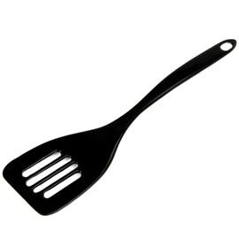 Chef Craft Basic Melamine Slotted Turner/Spatula, 11.25 inch, Black