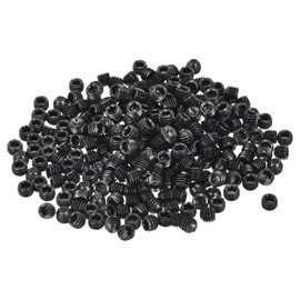 sourcing map Socket Set Screws,300Pcs M5x4mm Metric -Carbon Steel Hex Socket Set Headless Cup Point Grub Screws, for Repairing Compact Instruments, Machinery and Equipment (Black)