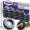 Filzada® 26 x Teflon Glides for Screwing - Diameter 19