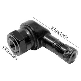 Tianher Angle Valves Black 4 Pieces Motorcycle Aluminium Angle Valve Black Tyre Valve Motorcycle 90 Degree Valve Extension Valve Stem Valve Extensions Bicycle for Bicycle Car Car