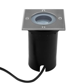 Ledvion, Square LED Recessed Floor Light, IP67, GU10, LED Recessed Spotlight Outdoor, Patio Lighting, Recessed Floor Spotlight, Garden Recessed Light