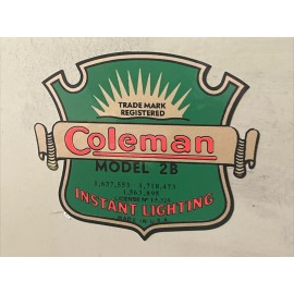 engine-decals.com Coleman Instant Lighting Decal For 2B Stove Vinyl Easy To Install