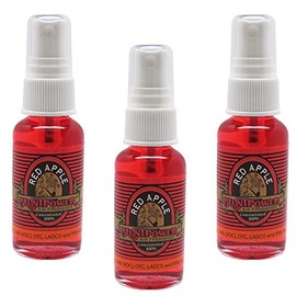 BluntPower Oil Based Concentrated Air Freshener and Oil for Diffuser - 3 Pack of Red Apple (1.5 Ounce Each)