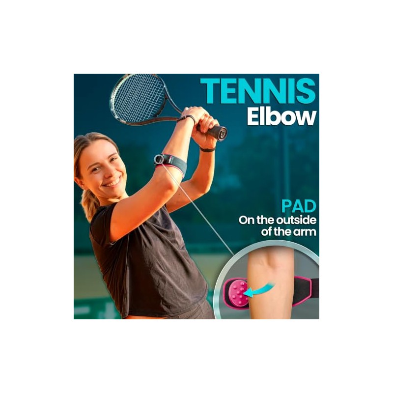 NativoDex Tennis Elbow Support Strap for Men & Women, Golfers