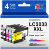 LC3033XXL Ink Cartridges Super High-Yield Replacement for Brother LC3033 LC-3033