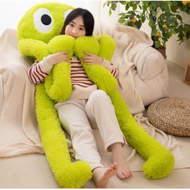 Xshelley Long Legs Octopus, Large Stuffed Animal Octopus Plush Toy, Pillow, Cushion, Soft Octopus Stuffed Sea Animal, Children's Gift (78.8 inch high Green)