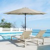 Kiss the Water Large Outdoor Patio Umbrella with Push Button