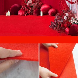 SK Studio Red Carpet Runner Event Rug Wedding Rug VIP Event Rug Non-Slip Red Carpet Reception Rug 1 x 10 m