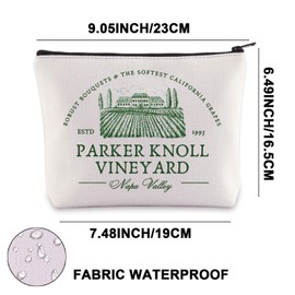 Parker Knoll Vineyard Makeup Bag Camp Walden Gifts Annie and Hallie Gifts Napa Valley Vineyard Zipper Bag (Knoll UK)