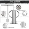 zmtfqymx Upgraded Rock Crusher, Multipurpose Stone Crusher, Stainless Steel Material