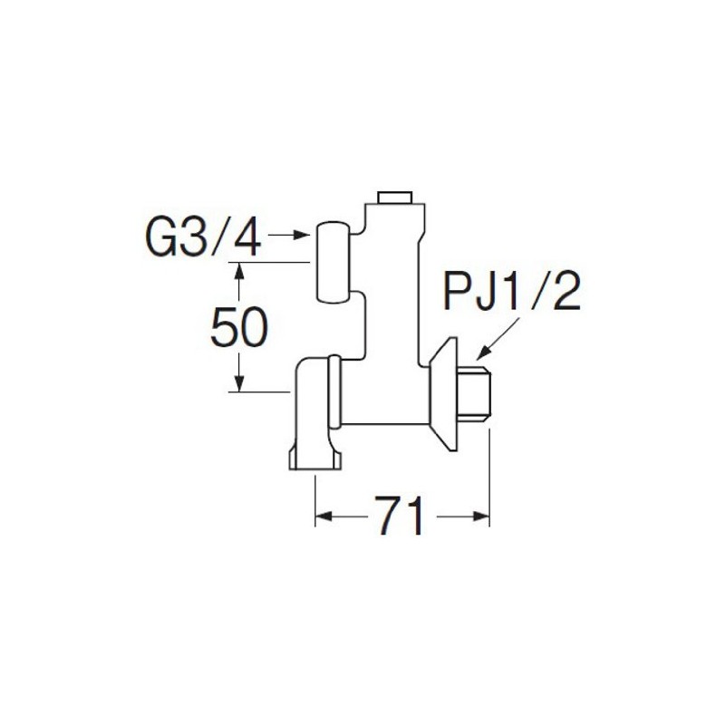 SANEI PU3-11X-50 Eccentric Branch