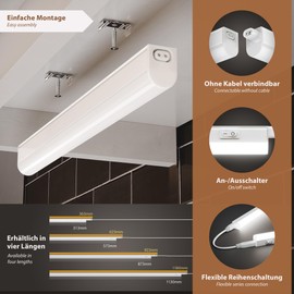 parlat RIGEL LED Under-Unit Light, Plug, 31 cm, 4 W, 445 lm, White