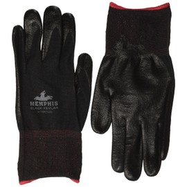 MCR Safety 9178NFXXL 13 Gauge Kevlar/Synthetic Fiber Memphis Black Kevlar Gloves with Nitrile Foam palm/Fingers (1 Pair), 2X-Large