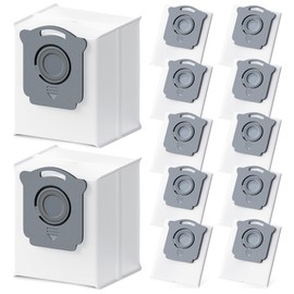 Vacuum Bags Replacement Compatible with iRobot Roomba i7, i7+, i3, i3+, i1+, i4, i4+, i6, i6+, j7, j7+, i8, i8+,s9, s9+ Plus, i & s & j Series Clean Base Automatic Dirt Disposal Bags, Pack of 6