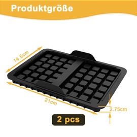 Hot Air Fryer Accessories, Waffle Baking Mould for Ninja Dual AF400EU & AF300EU & AF451EU & SL400EU & AF500DE, for Ninja Airfryer Accessories, Air Fryer Accessories Baking Moulds, Compatible with