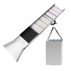 Pftjujudan 50" Folding Aluminum Alloy Sluice Box,Portable Sluice Box for