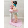Baby Shower Stand with Anti-Slip Base,Teddy Bear Shaped Bathtub Dish,