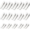 Hair Clip Base, 3 Sizes 30 Pieces, Silver, DIY Hairpin