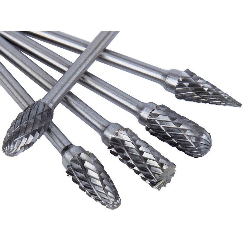Bestgle 10pcs 3 mm (1/8 Inch) Shank Tungsten Carbide Double