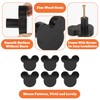 Waifairphy Wooden Mouse Cabinet Knobs with 2 Different Size Screws