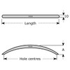 M4TEC Bow Kitchen Cabinet Door Handles Cupboards Drawers Bedroom Furniture