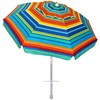 AMMSUN Beach Umbrellas for Sand Heavy Duty Wind Portable, 6.5ft