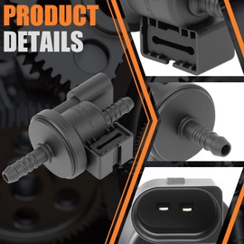 HZENNVIX 06E-906-517-A Válvula de purga de vapor para 2005-2009 a4, a6, a8, q7, r8, rs4, rs5, s5, s6, s8, tt Volkswagen Beetle Eos, Golf, Gti, Jetta, Passat, Touareg 06 E966666 517 2M1445