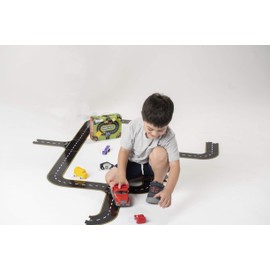 The Original Toy Company Roads to Go! 24-Piece Toy Road Playset
