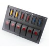 12V 6 Gang Car Boat Switch Panel Waterproof Auto Fuses