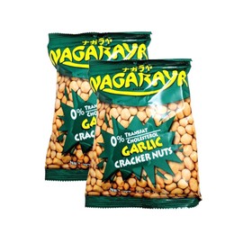 Nagaraya Cracker Nuts Garlic, 5.64 oz (Pack of 2)