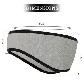 BZKSER Sports Headband Ear Warmer 1 Piece Fleece Earmuffs Headbands Windstopper Spring / Autumn / Winter for Jogging, Running, Hiking, Cycling and Motorcycle Driving, Down Helmet