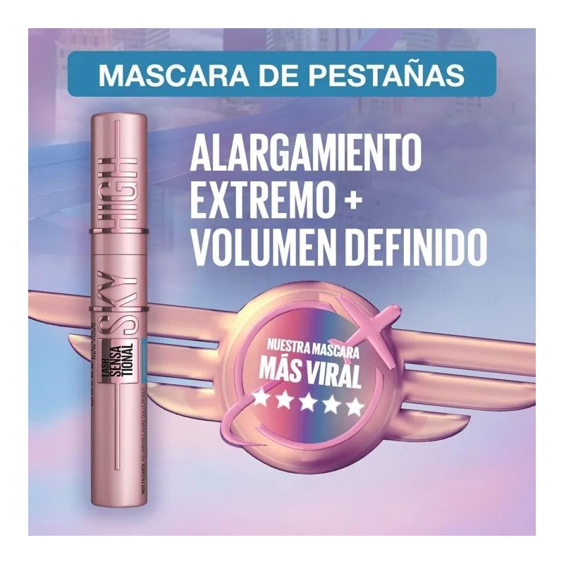 Rimel Lash Sensational Sky High 6 Ml Maybelline Pack De