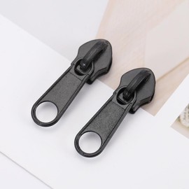 8Pcs Zipper Pull Replacement Set - Durable Zinc Alloy Zips - Zip Repair Kit - Assorted Sizes for Clothes, Jeans, Jackets, Luggage, Backpacks, Coats, Tents - Detachable & Universal Pulls