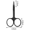 Unbranded Tweezers (2 Pcs) Scissor Tweezers Shaped Eyebrow Straight Tip