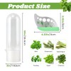 2 Pack Herb Keeper for Refrigerator, Upright Herb Storage Container