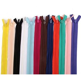 60 Pcs 7 Inch 18cm Nylon Closed Ended Zip Zippers for Tailor Sewer Craft Sewing Clothes