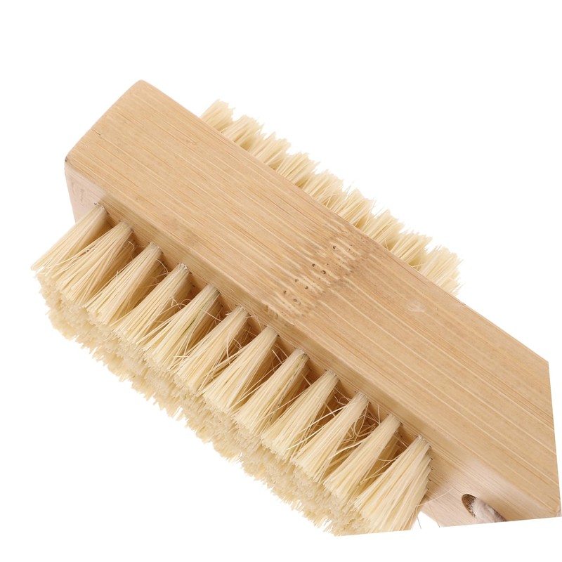 IWOWHERO 2pcs Bamboo Sisal Nail Brush for Fingernails/toe Nails Cleaning