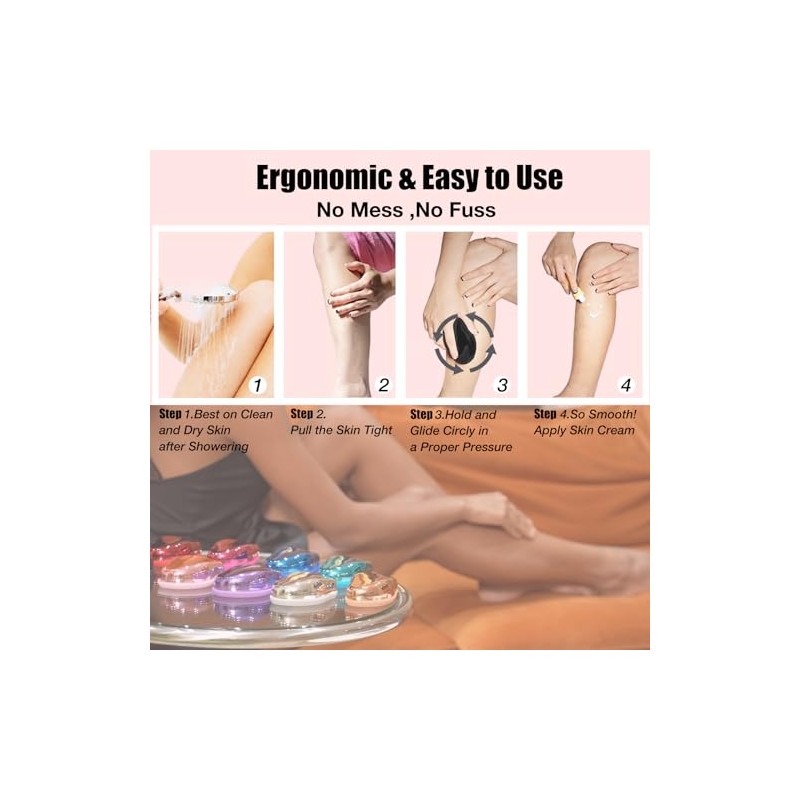 Crystal Hair Remover,Painless Reusable Hair Removal for Women & Men