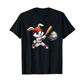 Easter Baseball Design for Boys Easter Bunny T-Shirt