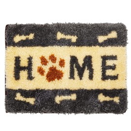 Dog Latch Rug Hooking Kits for Adults, Kids, Beginners, DIY Crafts (20 x 15 in)