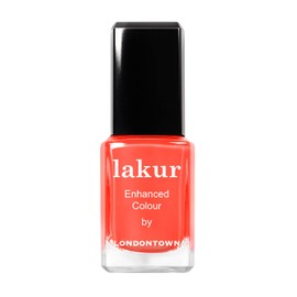 LONDONTOWN LONDONTOWN LAKUR Nail Polish, Nail Lacquer, Flashback, Sunset Orange, 1 ct.
